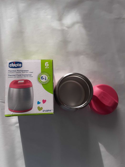 CHICCO termos ze stali 350 ml Róż