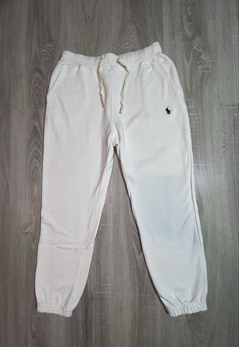 Białe spodnie dresowe Polo ralph lauren