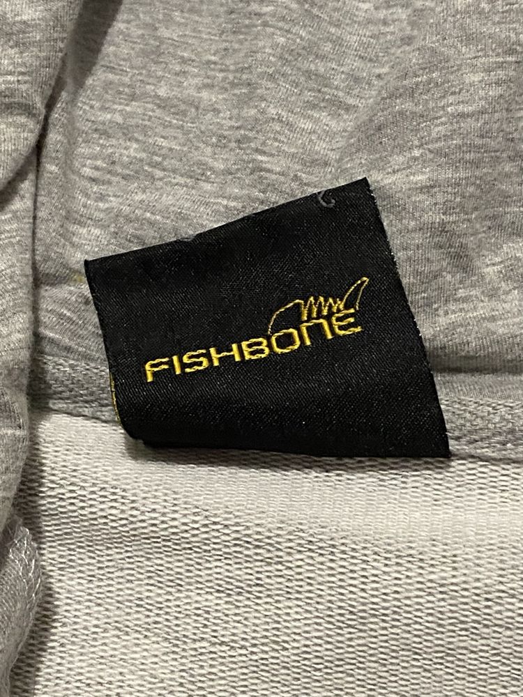 Fishbone monogram rap zip hoodie, y2k, sk8, реп зип худи