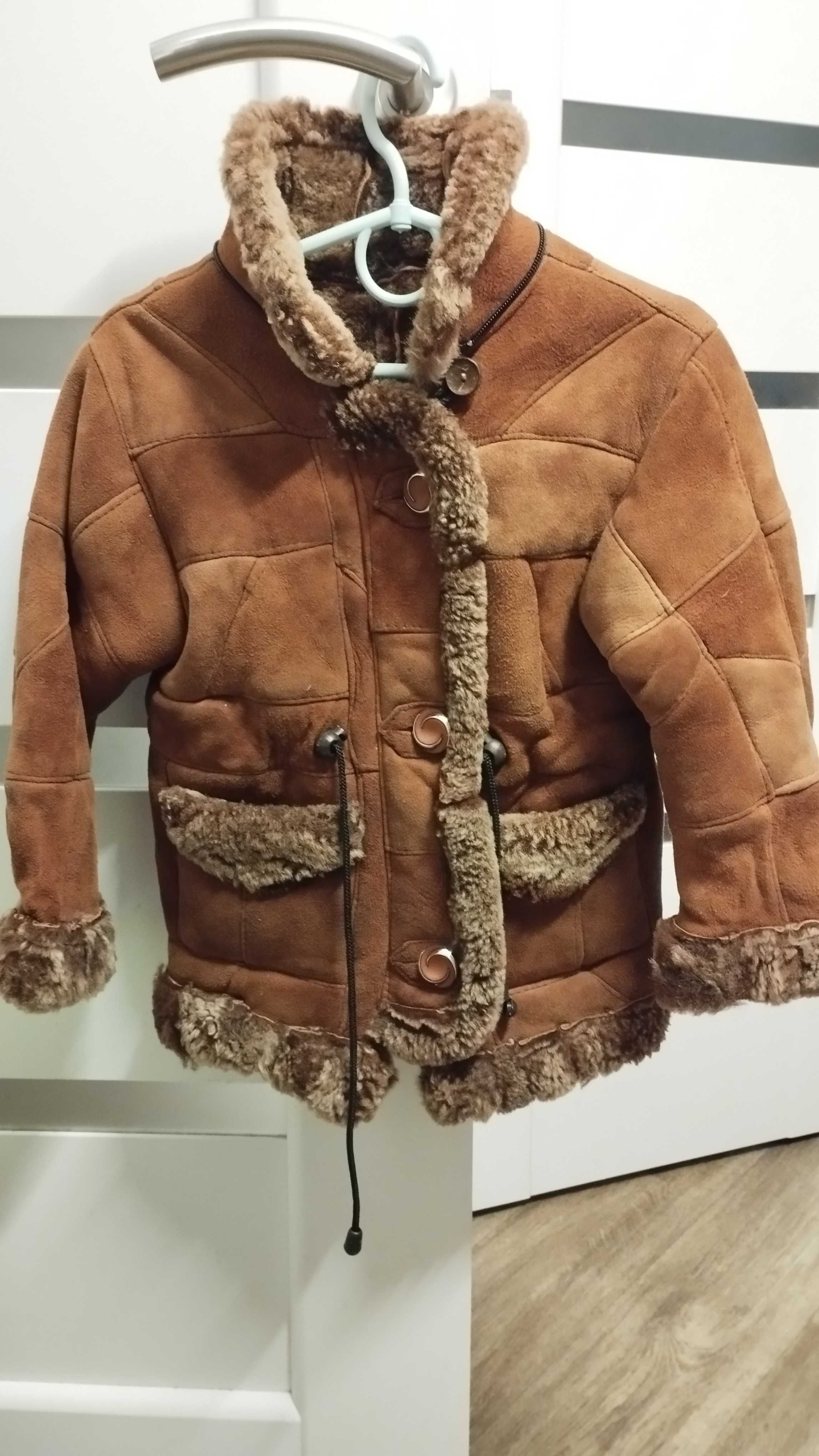 Дублянка натуральна унісекс 110-116 зимова куртка 4-5 років