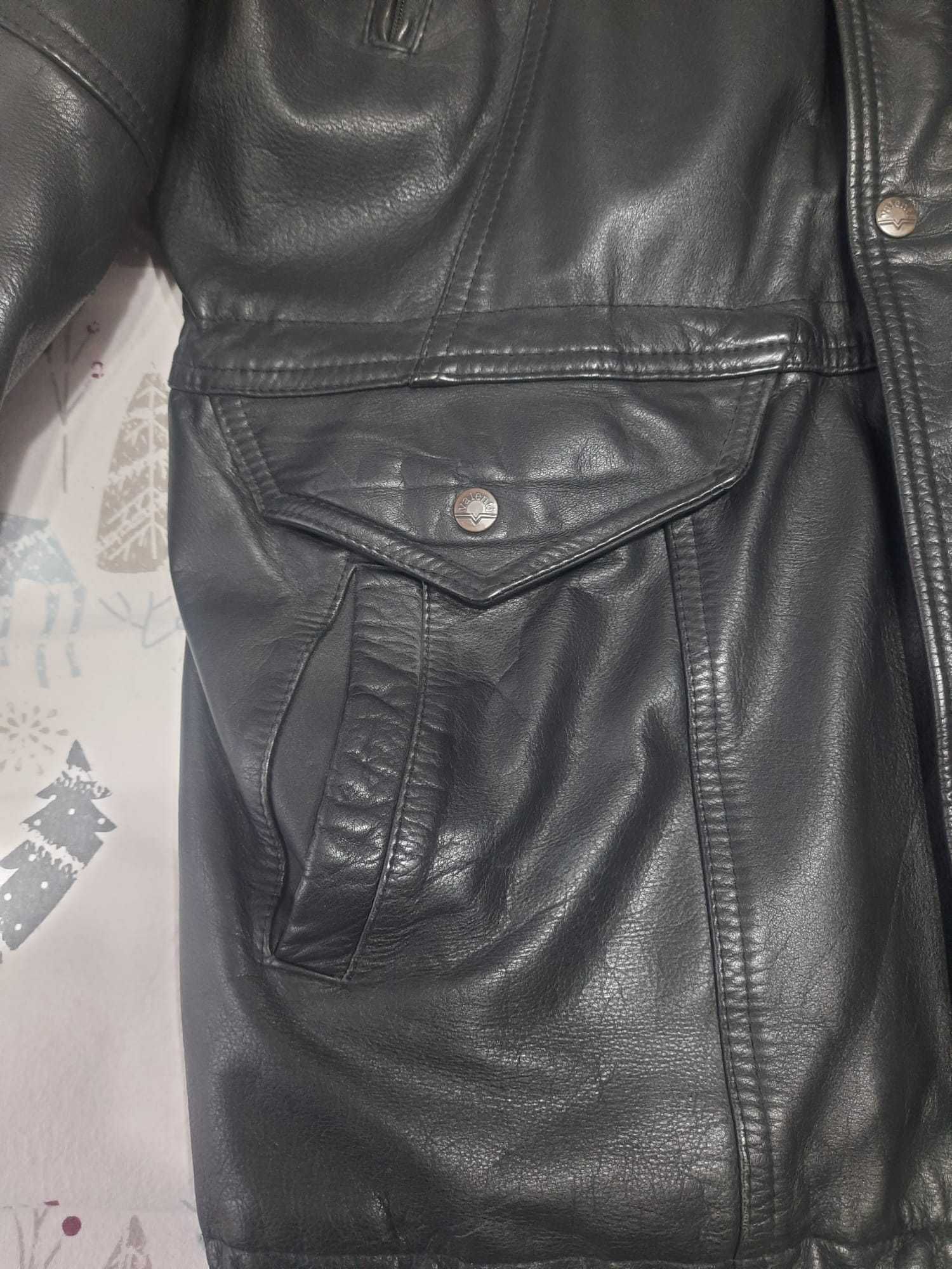 Kurtka skórzana czarna roz. XL/52-54