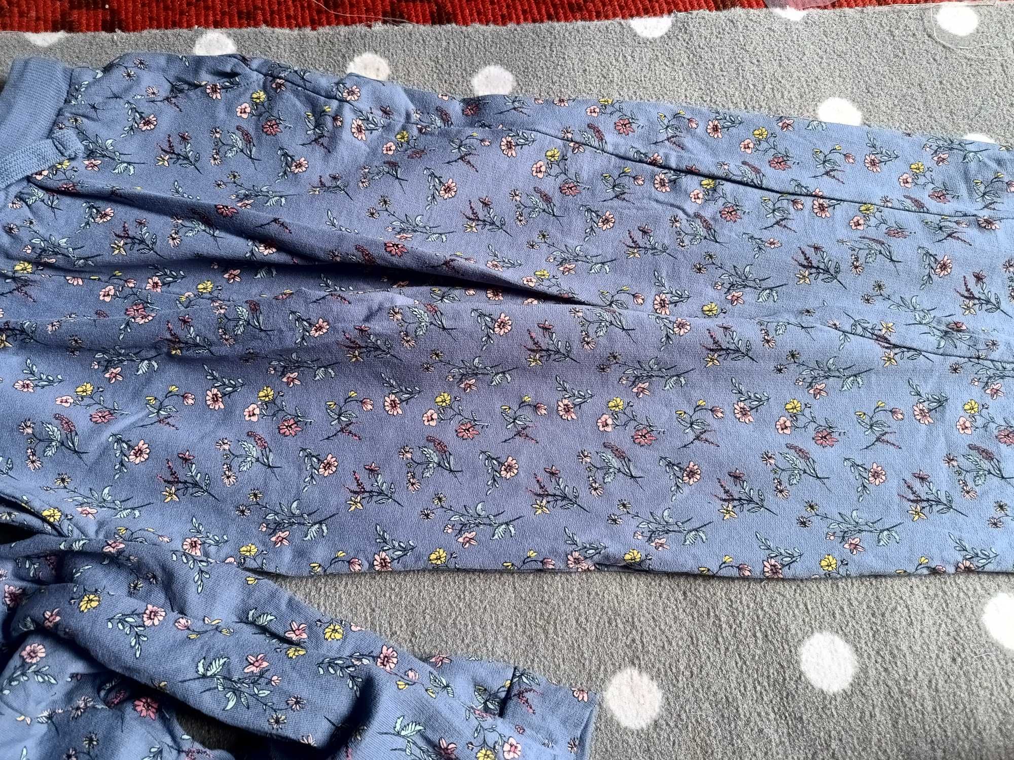Cienki dres 140 bluza spodnie