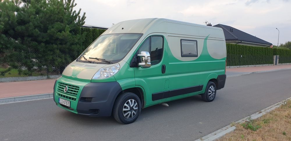 Fiat ducato kamper 2,3 diesel przetwornicaTOALETAłóżko camer campervan