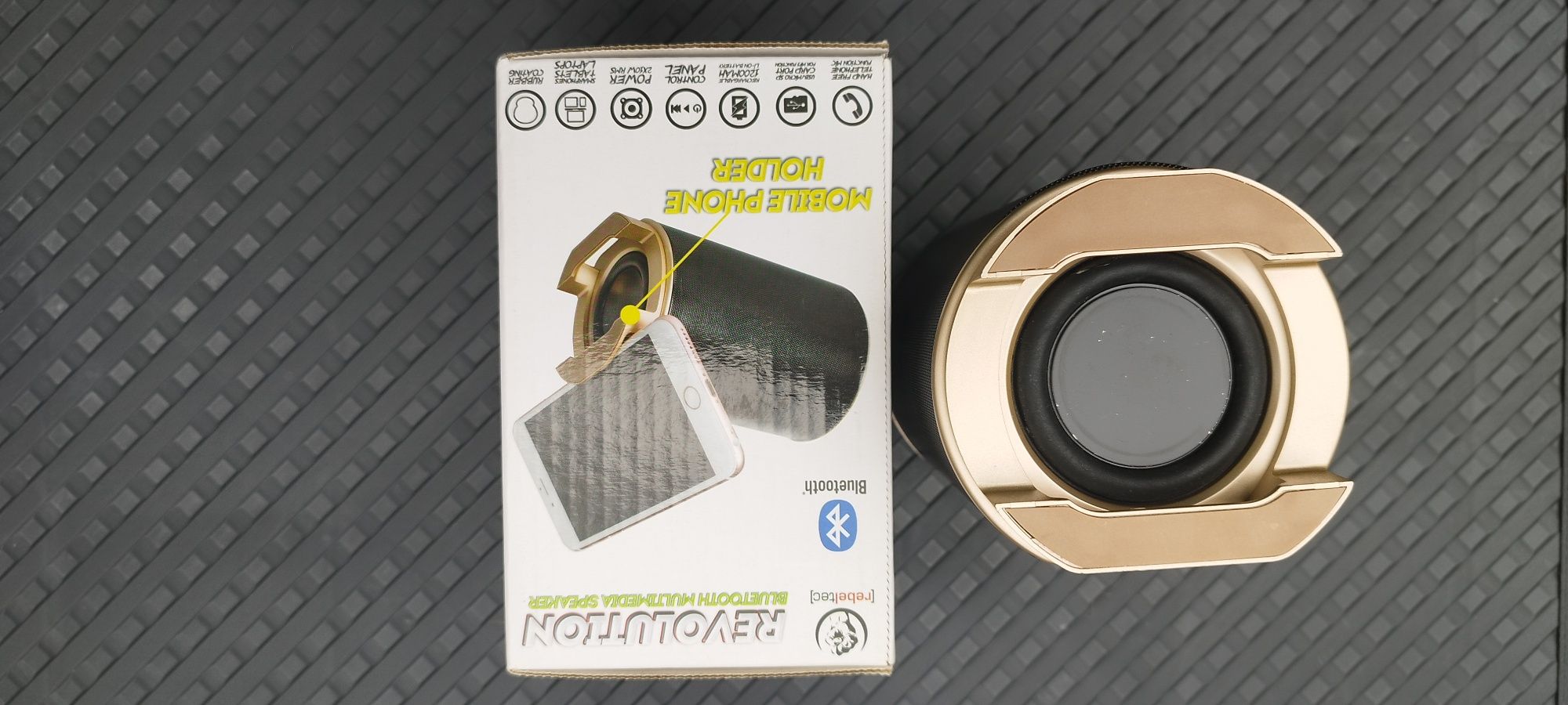 Głośnik bluetooth dookólny dźwięk hi-fi