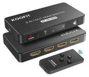 Плата перемикання KOOFIT QHQ-001 - HDMI Switcher 3x1 3D, UHD, 4K/60 Гц
