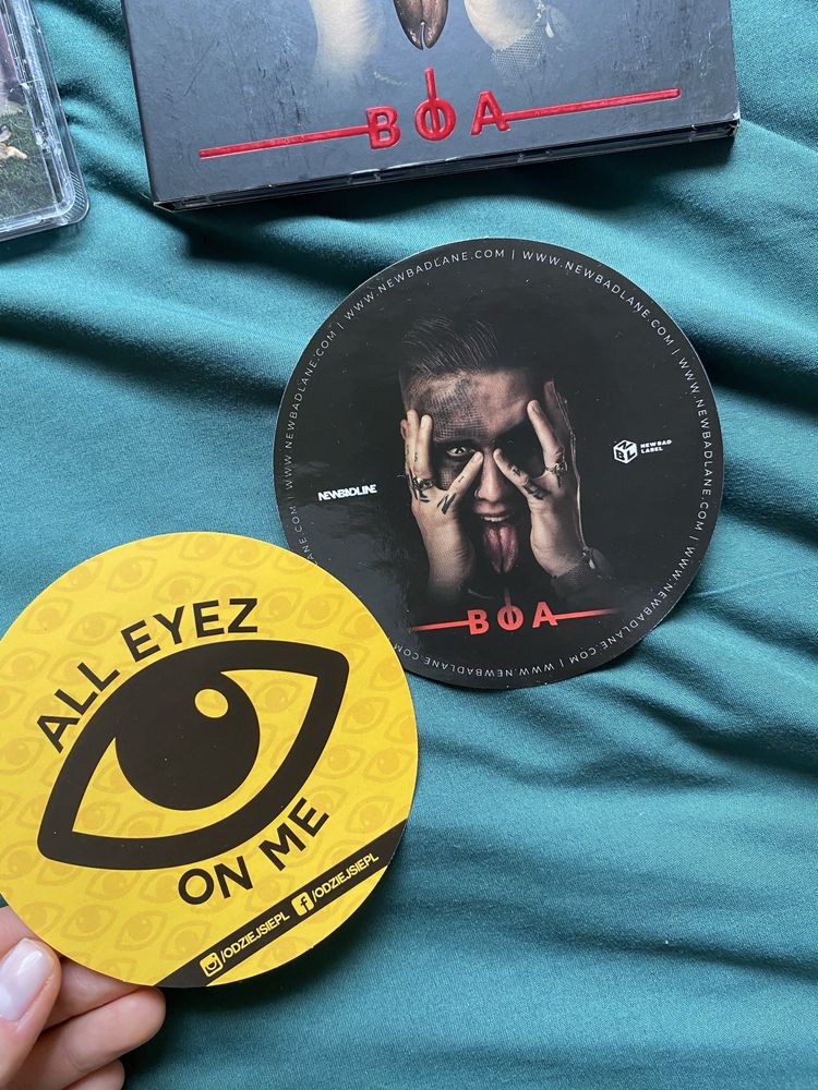 Zestaw płyt CD Bedoes Kubi Reto Kali Białas nakleiki autograf
