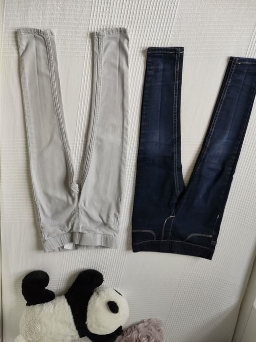 Spodnie (dwie pary) H&M Leggings&Denim dla dziewczynki roz.104