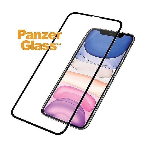 Szkło hartowane PanzerGlass E2E Super+ na iPhone XR / 11 - z czarną ra