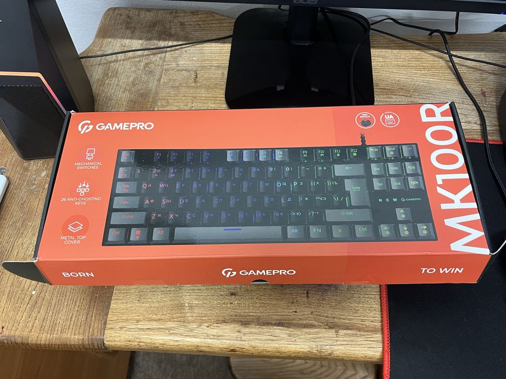 Клавіатура механічна дротова GamePro MK10OR
