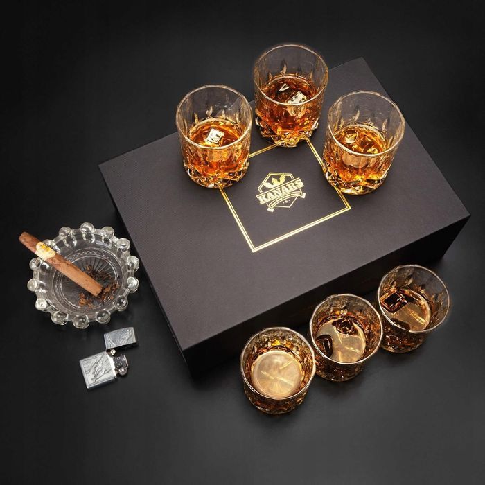 KANARS 6-Częściowy Szklanki kieliszki szkło 300ml do alkoholu whisky
