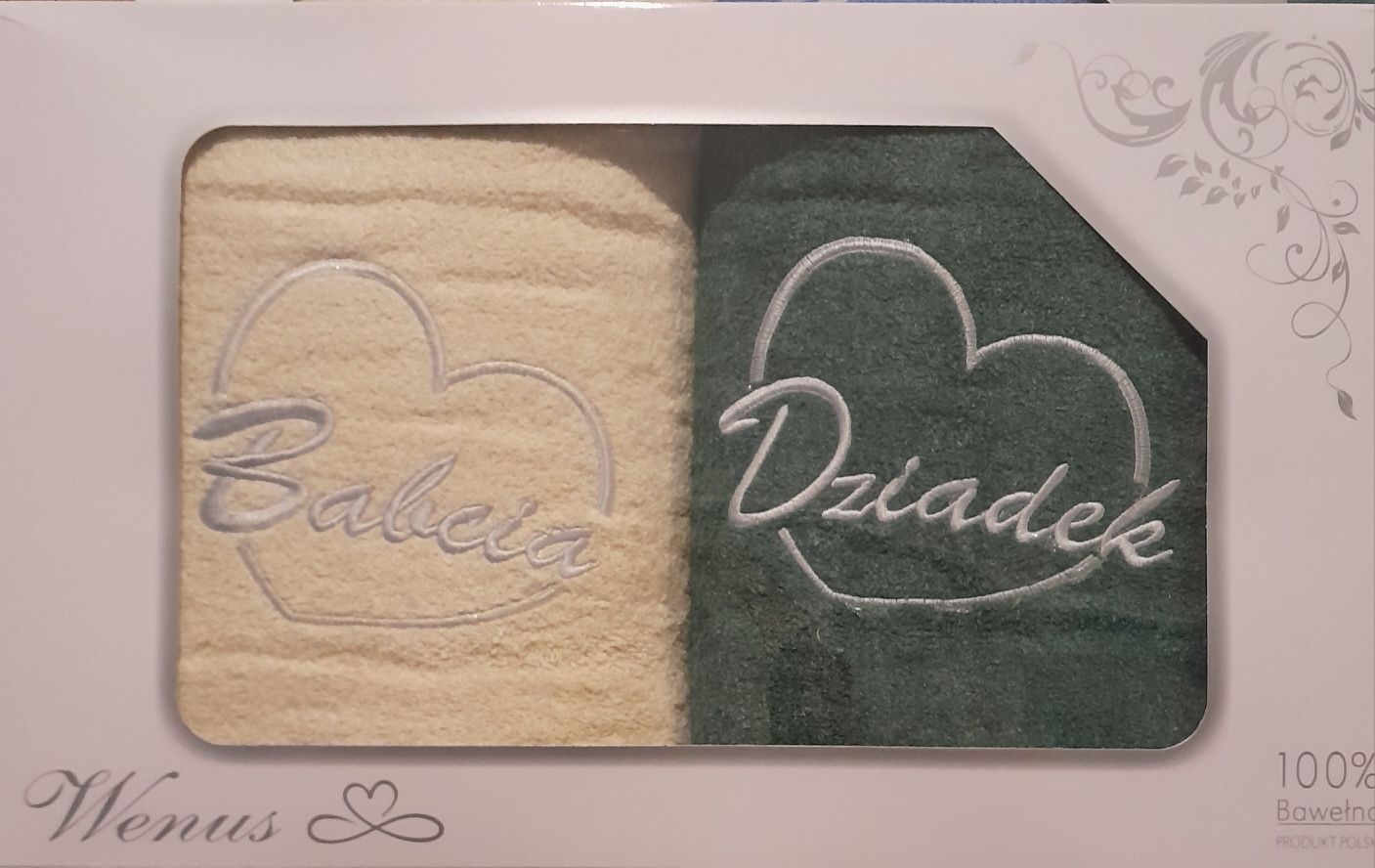 Komplet Ręczników dla Babci i Dziadka 70x140