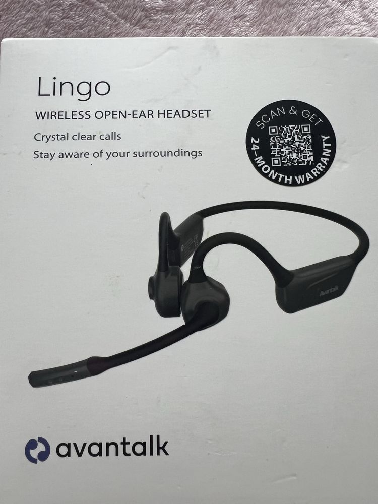 Lingo - otwarte słuchawki Bluetooth i mikrofon z filtrem szumów
