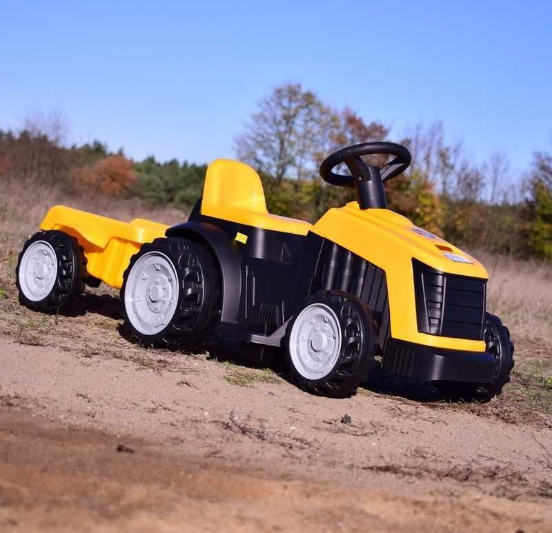 Autko na akumulator TRAKTOR Z PRZYCZEPĄ auto jeździk traktorek