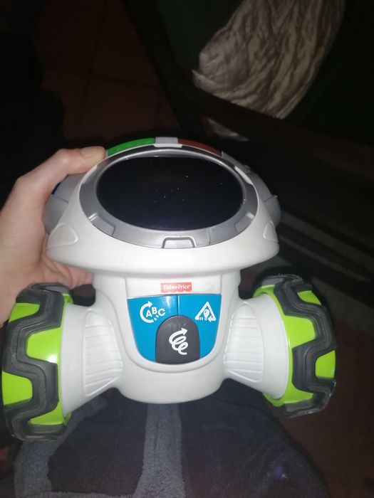 Robot movi brinquedo criança jogo congela fisher price