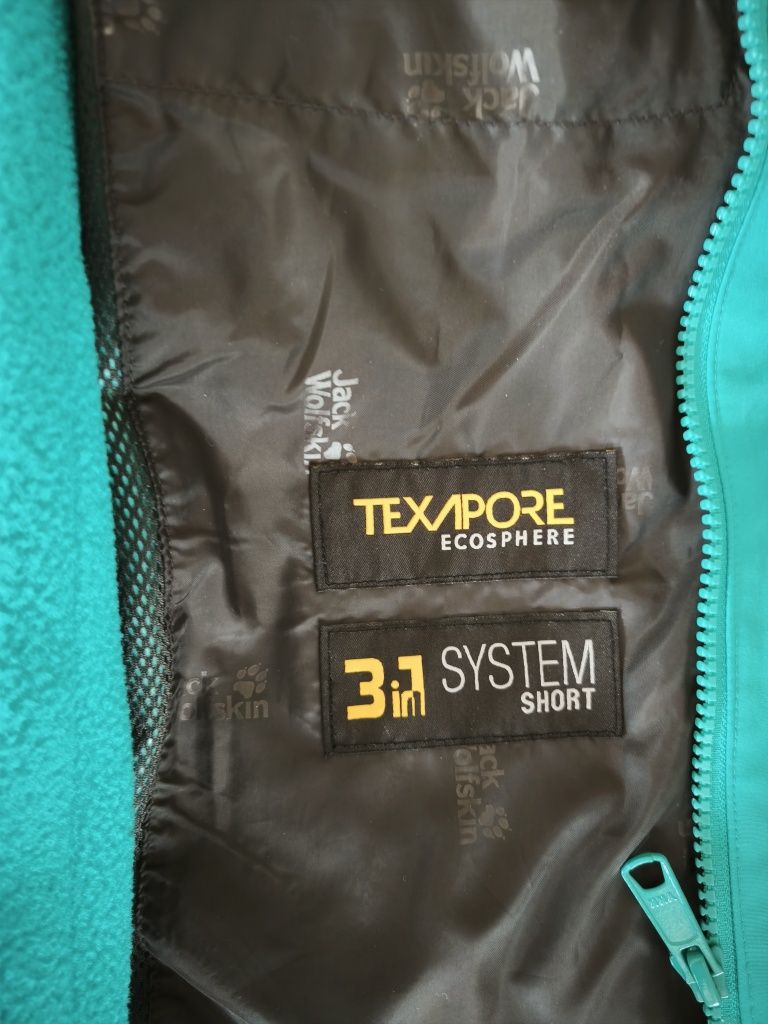 JACK WOLFSKIN kurtka damska 3w1 s/m