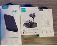 Zestaw Choetech powerbank+podstawka+uchwyt