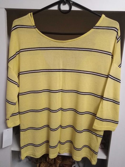 Bluzka stradivarius żółta, L, nowa