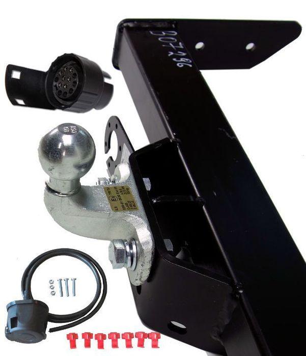 HAK HOLOWNICZY + WIĄZKA + GNIAZDO 7PIN/13P DO SAMOCHODU FORD TRANSIT SKRZYNIA RAMA KONTENER 91-00