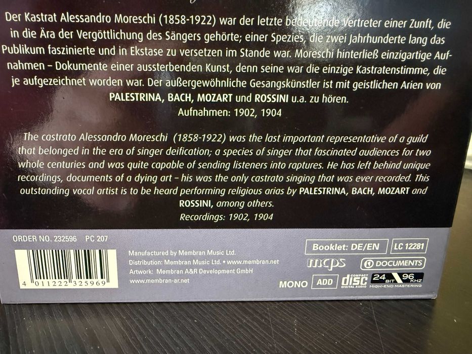 Alessandro Moreschi – The Last Castrato