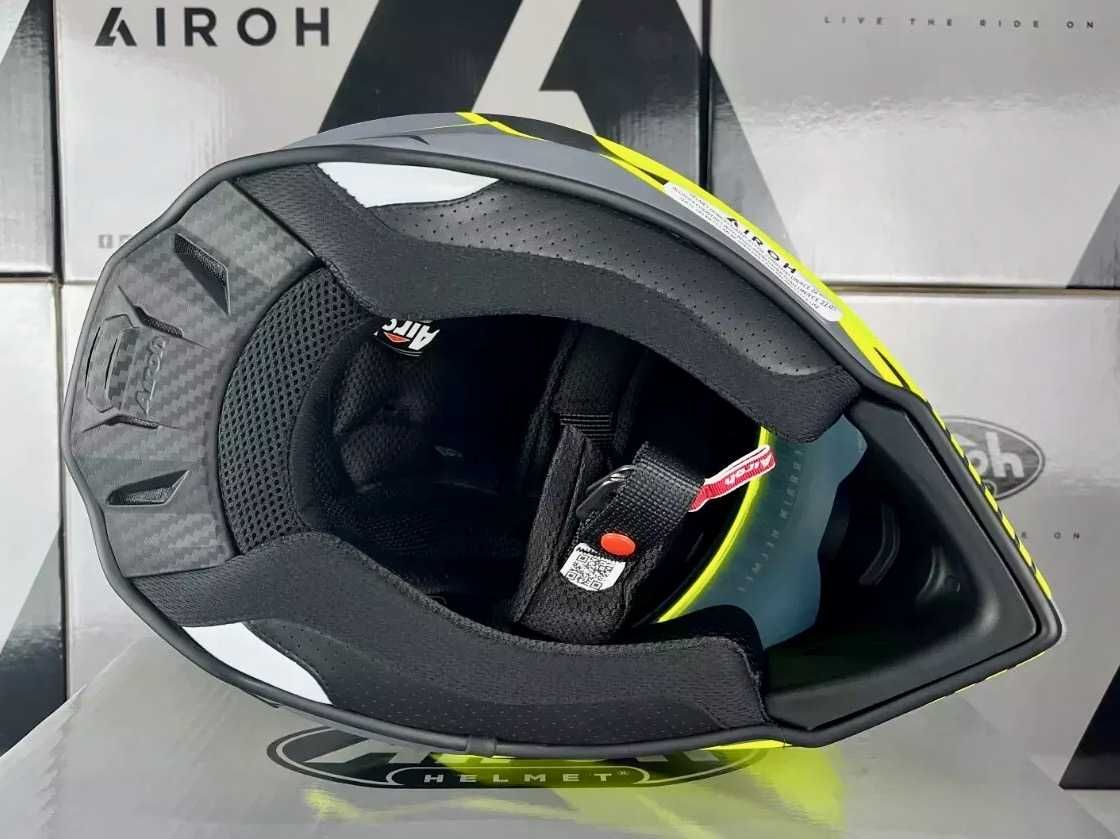 Capacete Airoh Commander Matt.Carbon/Kev.NOVO (50% DESCONTO) Tam S