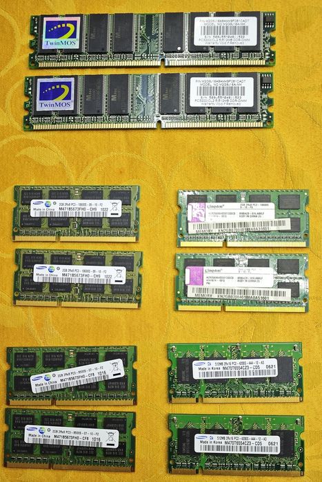 RAM DDR SO Dimm Pc2 Pc3