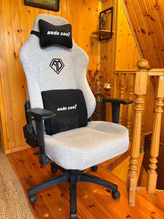 Геймерське крісло Anda Seat Phantom 3 Size L Gray Linen Fabric