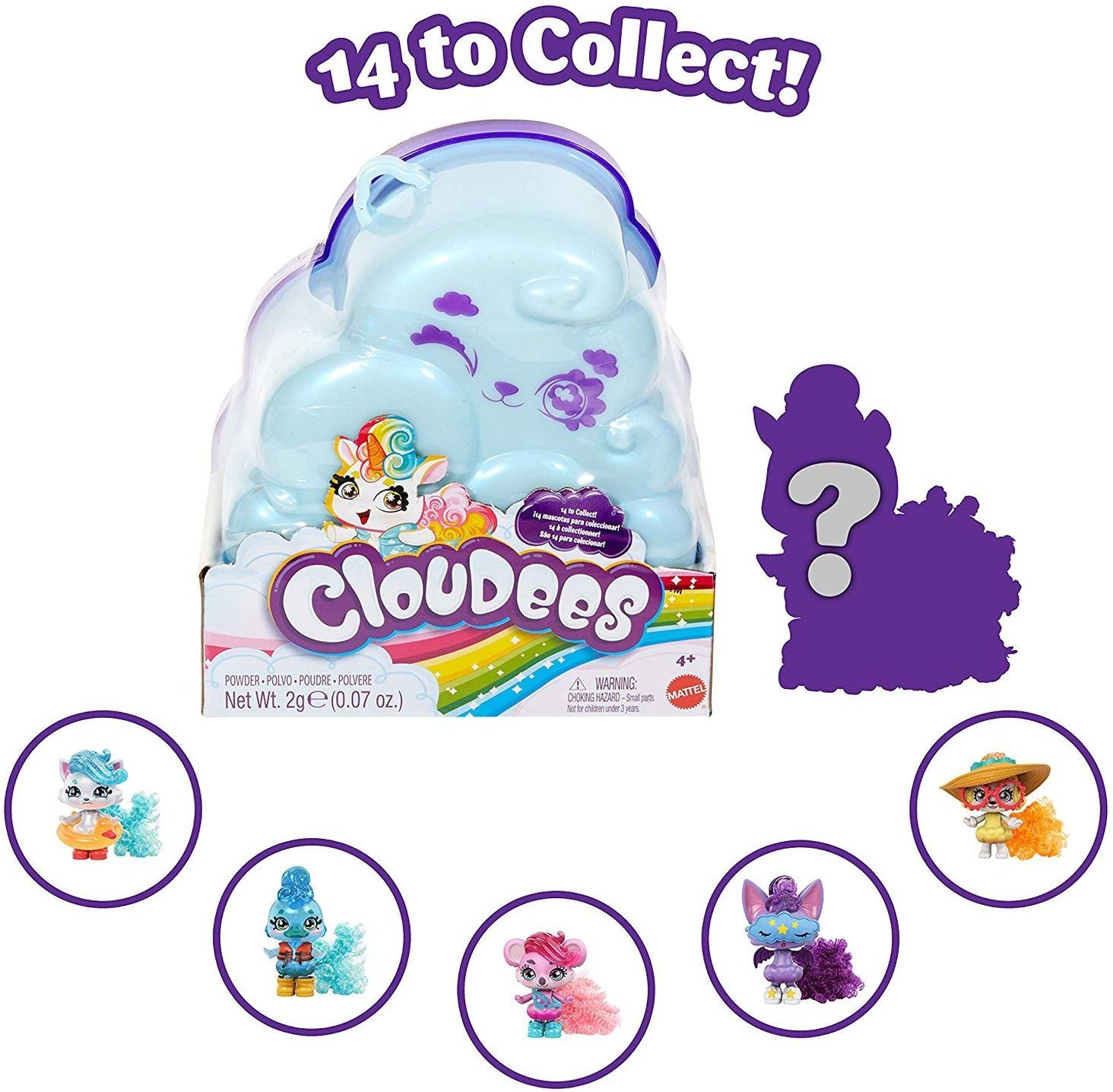 NOWE Mattel CLOUDEES zwierzątko niespodzianka śnieg  DUŻA chmurka