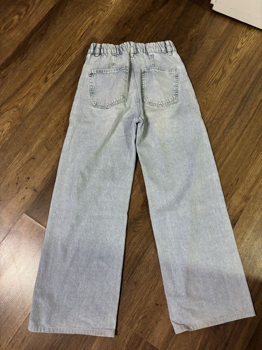 Джинси на дівчинку, широкі до низу