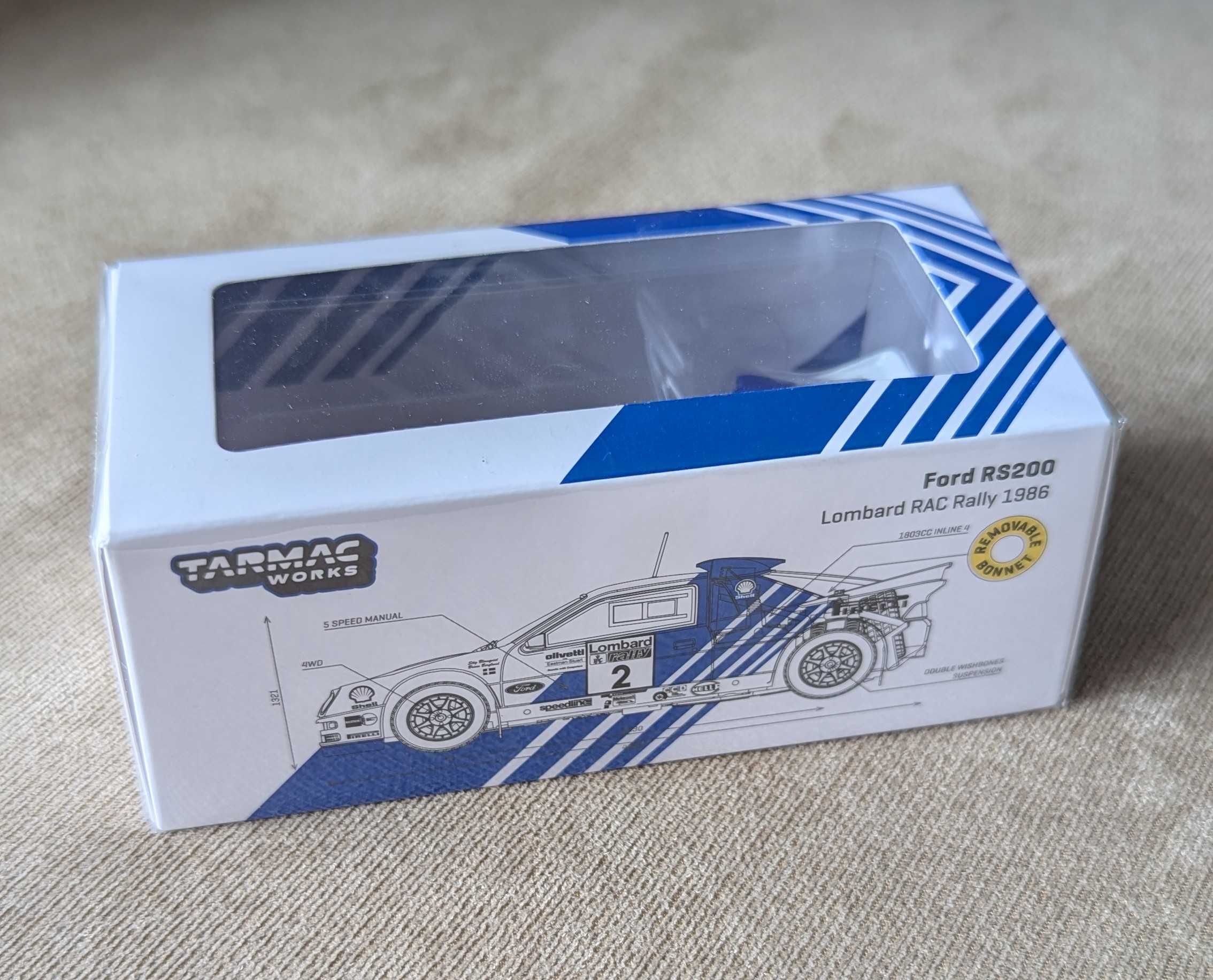 Tarmac Works 1/64 Ford RS200 RAC 1986