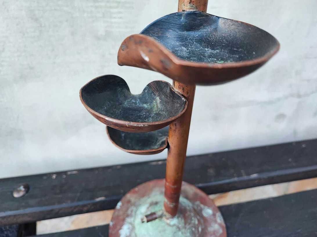Art deco,miedziana fontanna,kaskada wodna,wys.44,5 cm.
