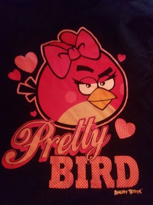 Bluzka koszulka czarna Angry Birds rozmiar 140 reserved