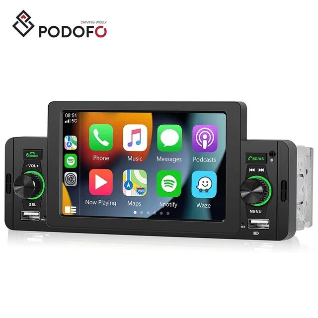 Rádio 1din tela 5" Bluetooth USB carregamento rápido + Microfone NOVO