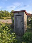 Drewniany wychodek WC na budowę latryna sławojka