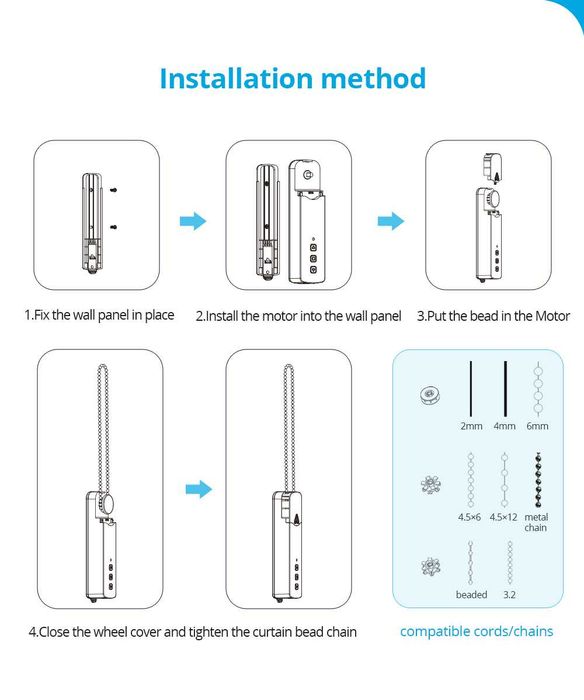 Silnik do rolet wewnętrznych Zemismart M515EGWT