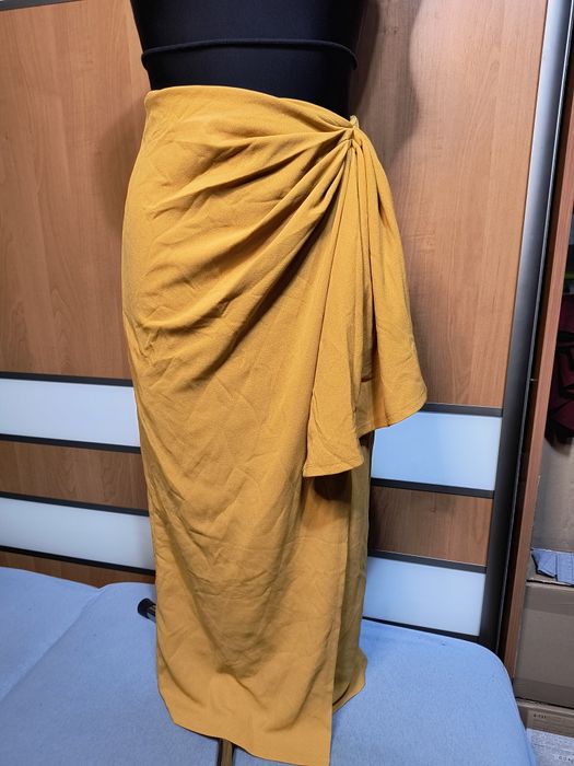 Spódnica maxi z rozcięciem boho S