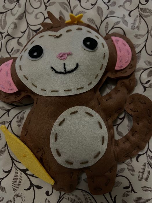 Іграшка кумедна мавпа ручної роботи