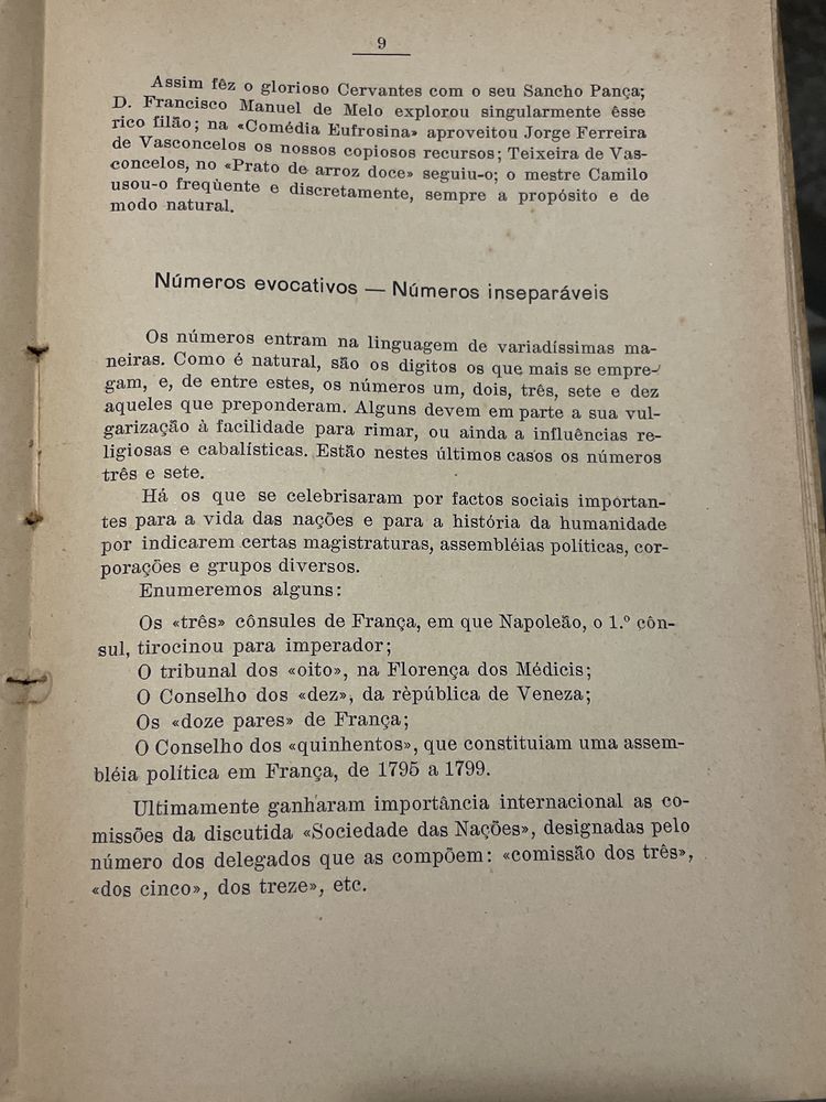 Livro “ A expressão numeral na linguagem”