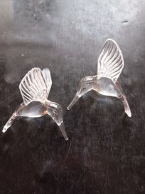 Dwie sztuki piękny NOWY koliber akrylowy ozdoba