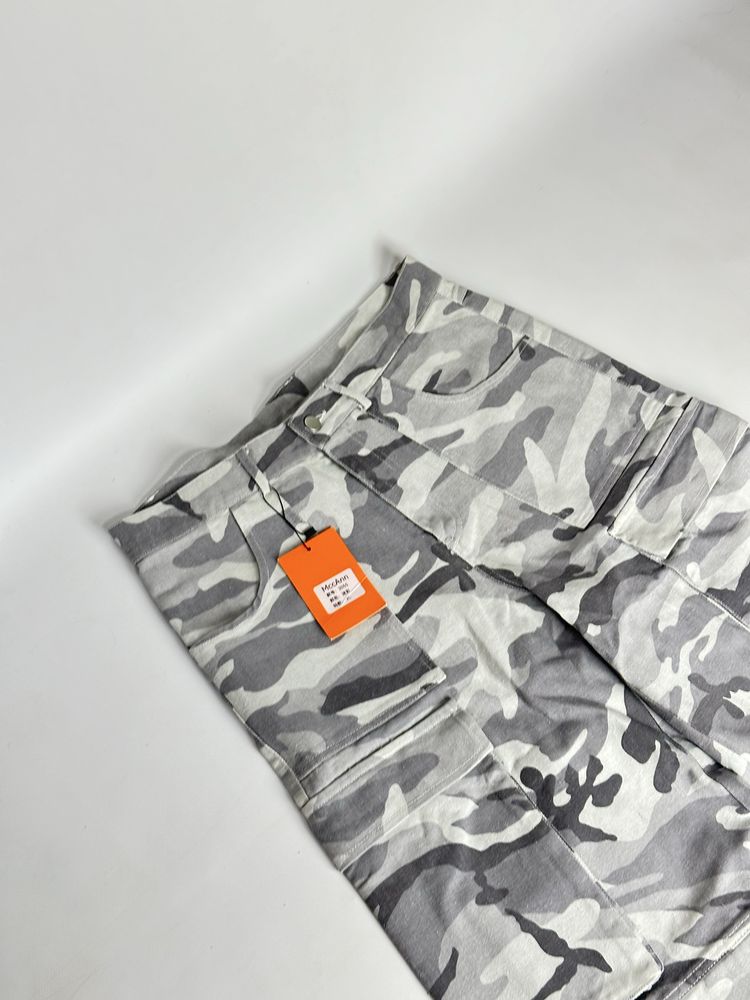 Камо штаны широкие белые камуфляж camo baggy cargo карго opium archive