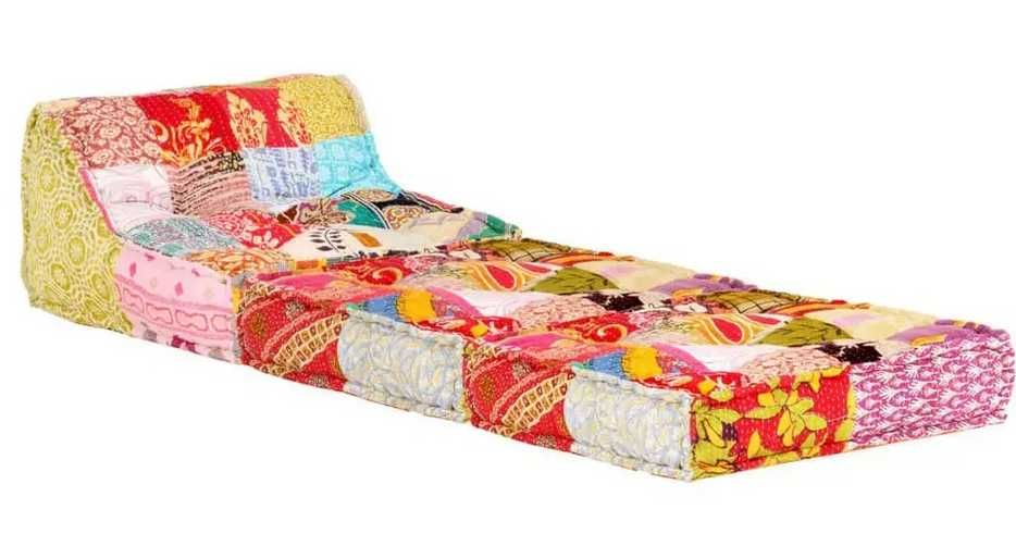 PODUSZKA PATCHWORK Puf Modułowy PUFA SOFA FOTEL Tkanina Ławka Szezlong