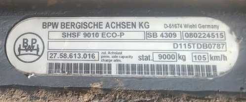 Oś BPW SKHBF 9010 ECO -P / bpw srbf 9010 eco-9 (po 2018)/skrb9022k01