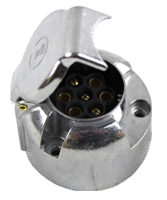 Gniazdo przyczepy 7/12V metalowe 7 PIN