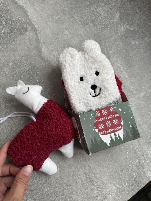 Подовжені носочки новорічні