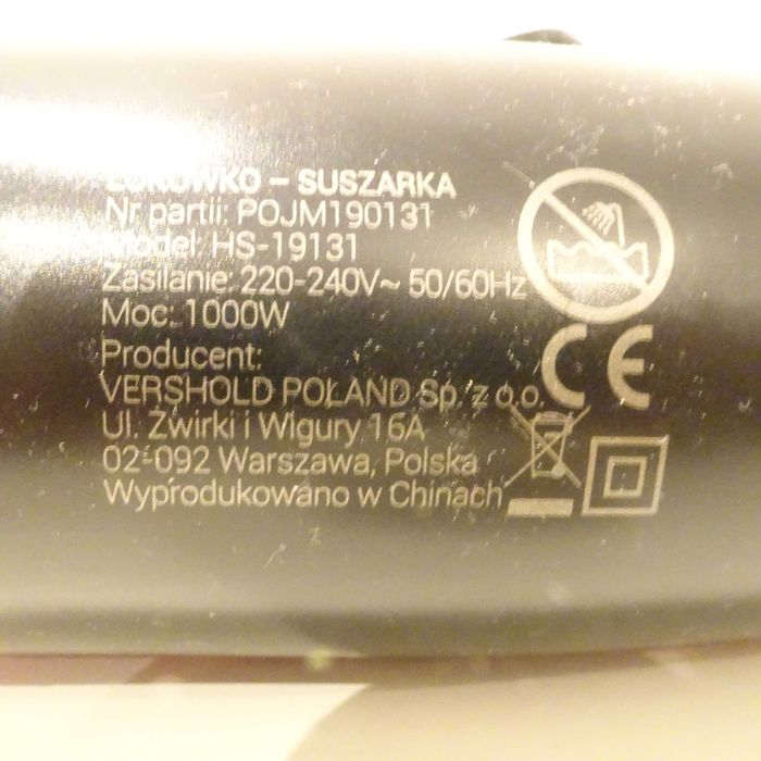 Lokówko Suszarka firmy Hoffen model HS-19131