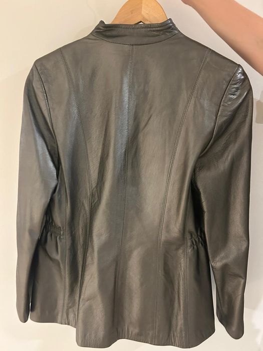 Komplet kurtka i spódnica skóra naturalna