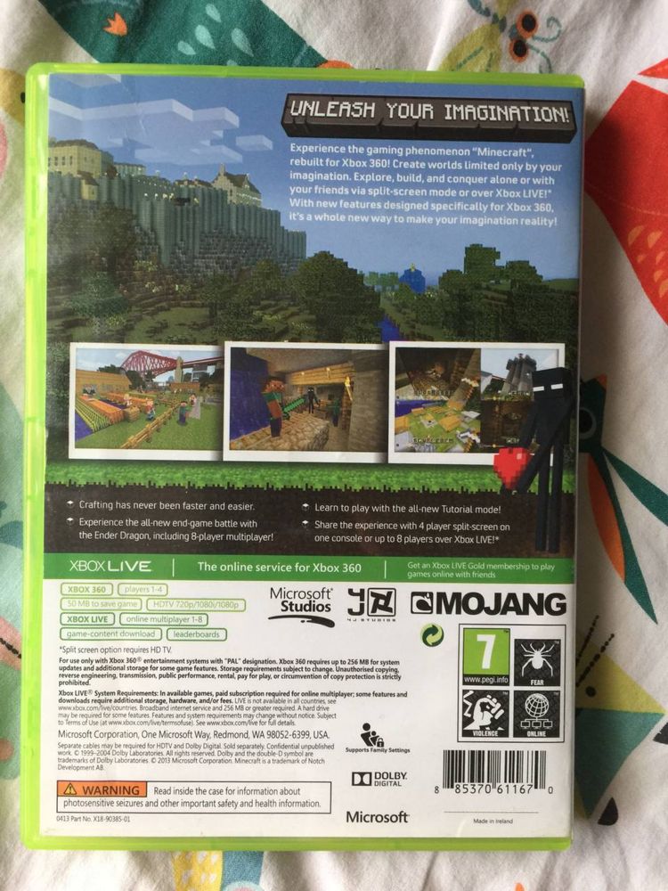 Диск Minecraft ліцензія Xbox 360