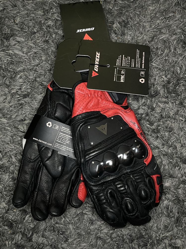 Luvas Dainese 4 stroke black and red