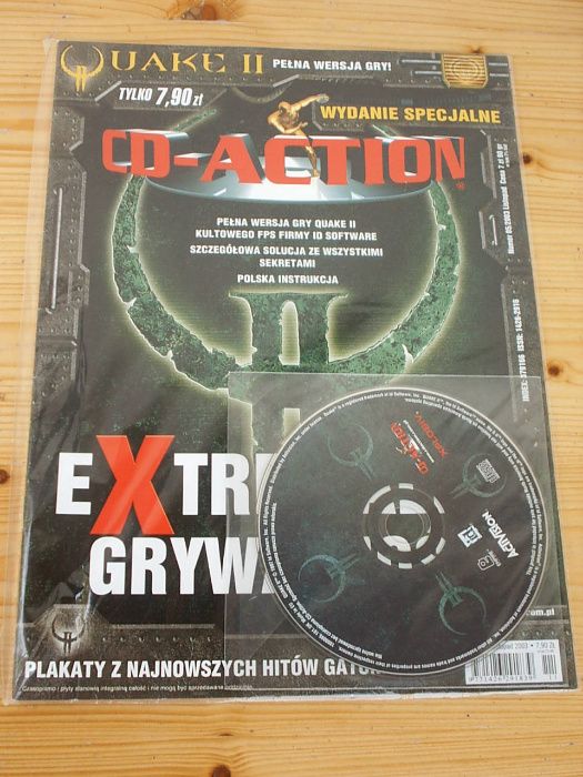 Oryginalna gra Quake 2 wraz z CD-Action, nie otwierana