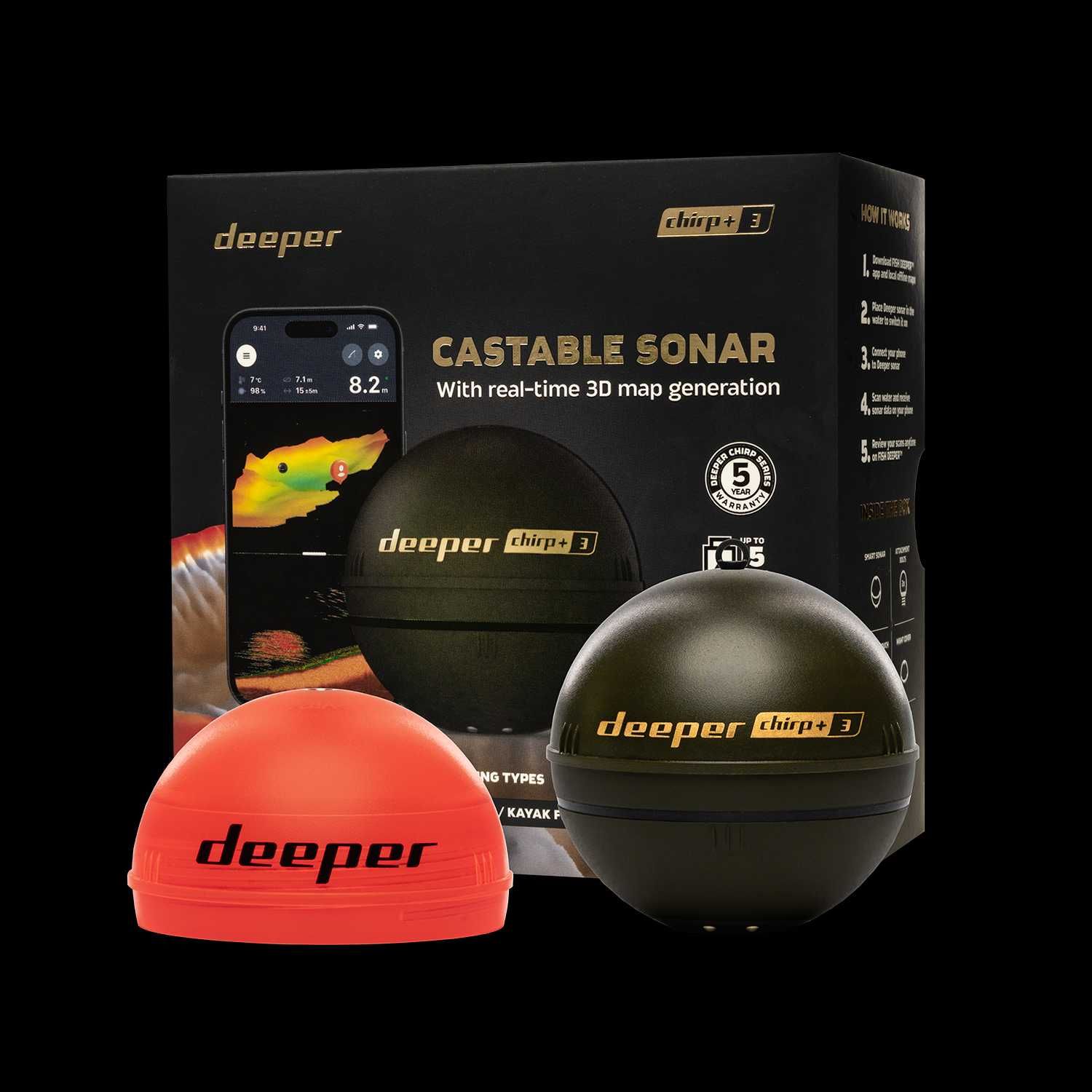 Echosonda bezprzewodowa Deeper CHIRP+ 3 NOWA!