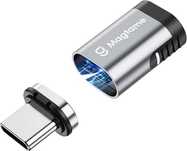Magnetyczny adapter USB C męski na USB C, żeński, 100 W, przedłużacz C